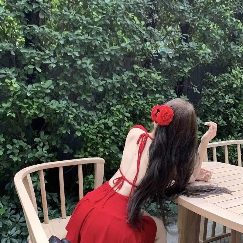 Hotsweet Solid Color Mini Dress Female Clothing Vintage Sleeveless Summer A-Line Elegant Backless Fashion Drawstring Dresses New
Hotsweet Solid Color Mini Dress Female Clothing Vintage Sleeveless Summer A-Line Elegant Backless Fashion Drawstring Dresses New