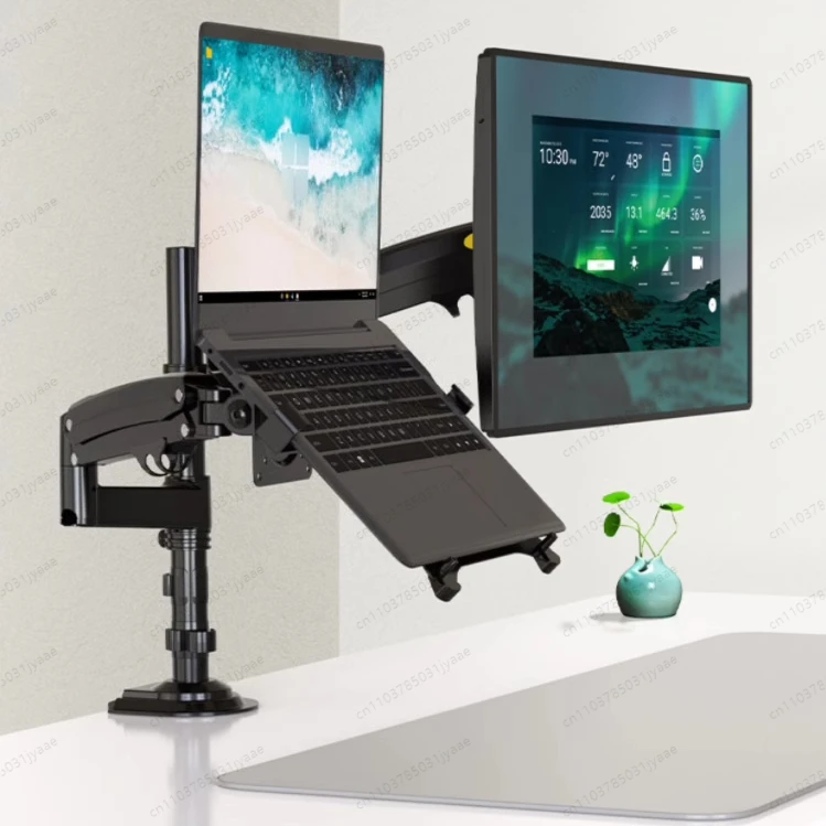 Black Single Screen Stand + FP-2 D52 Laptop Riser, 2-in-1 Dual Monitor Desk Mount, Extendable Rotating Cooling Base
Black Single Screen Stand + FP-2 D52 Laptop Riser, 2-in-1 Dual Monitor Desk Mount, Extendable Rotating Cooling Base