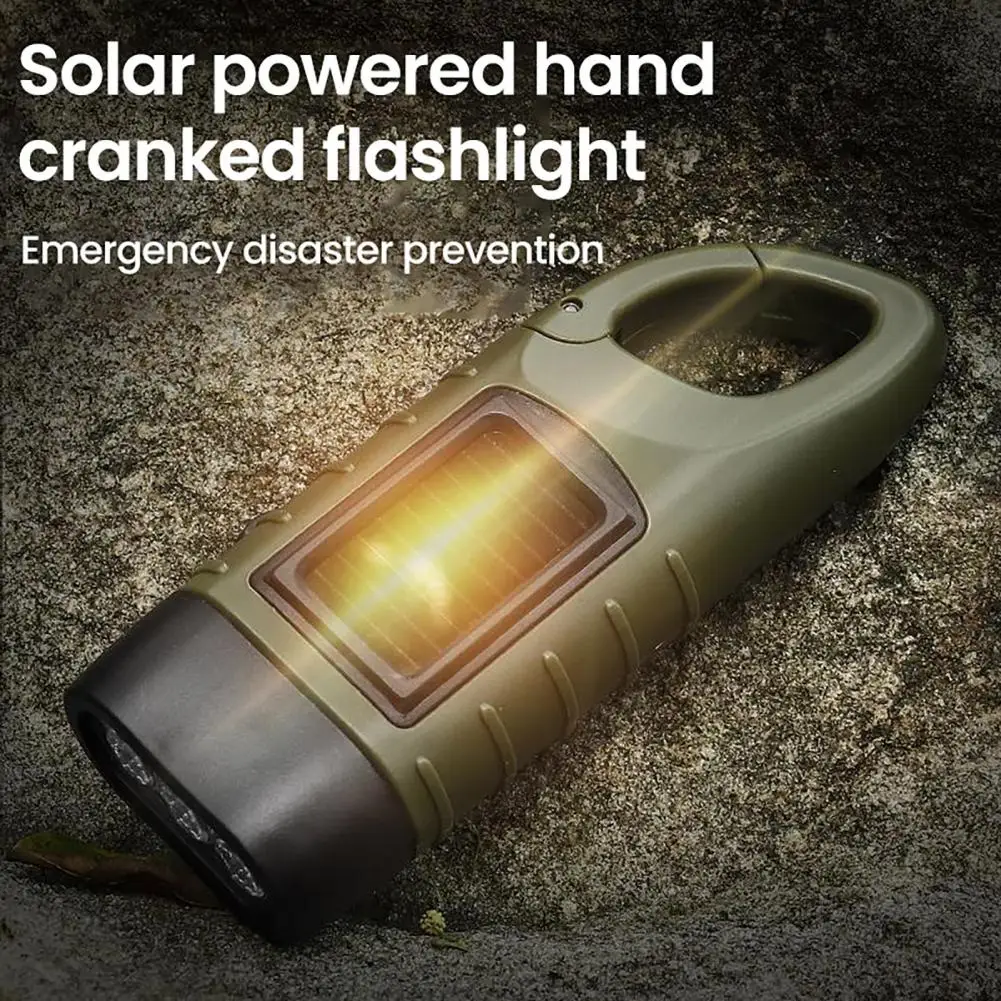 Solar And Hand Crank Flashlight 5-in-1 Emergency LED Light with Type-C Charging Waterproof Portable Power Bank for Outdoor Use
Solar And Hand Crank Flashlight 5-in-1 Emergency LED Light with Type-C Charging Waterproof Portable Power Bank for Outdoor Use