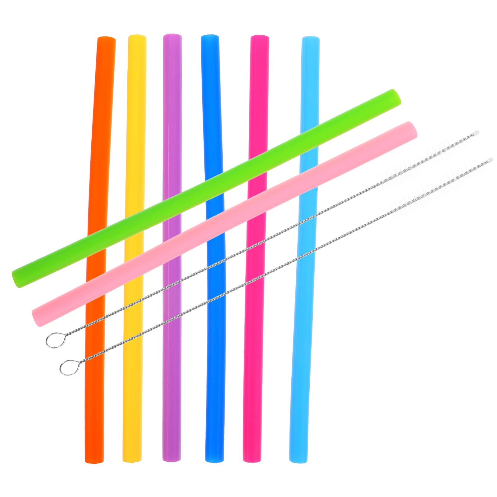 1Set Silicone Straws Set Reusable Food Grade Safe for All Ages Colorful Fun Designs Easy Clean with Brush Included for Daily Use
1Set Silicone Straws Set Reusable Food Grade Safe for All Ages Colorful Fun Designs Easy Clean with Brush Included for Daily Use
