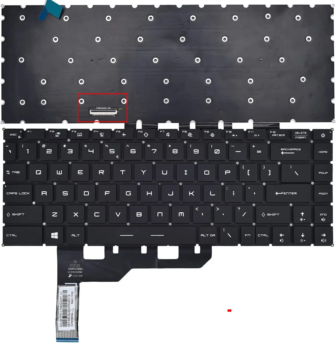 New for MSI GE66 Raider 11UE 12UH 10SE 10SF MS-1541 Per-Key RGB Backlit US Keyboard
New for MSI GE66 Raider 11UE 12UH 10SE 10SF MS-1541 Per-Key RGB Backlit US Keyboard