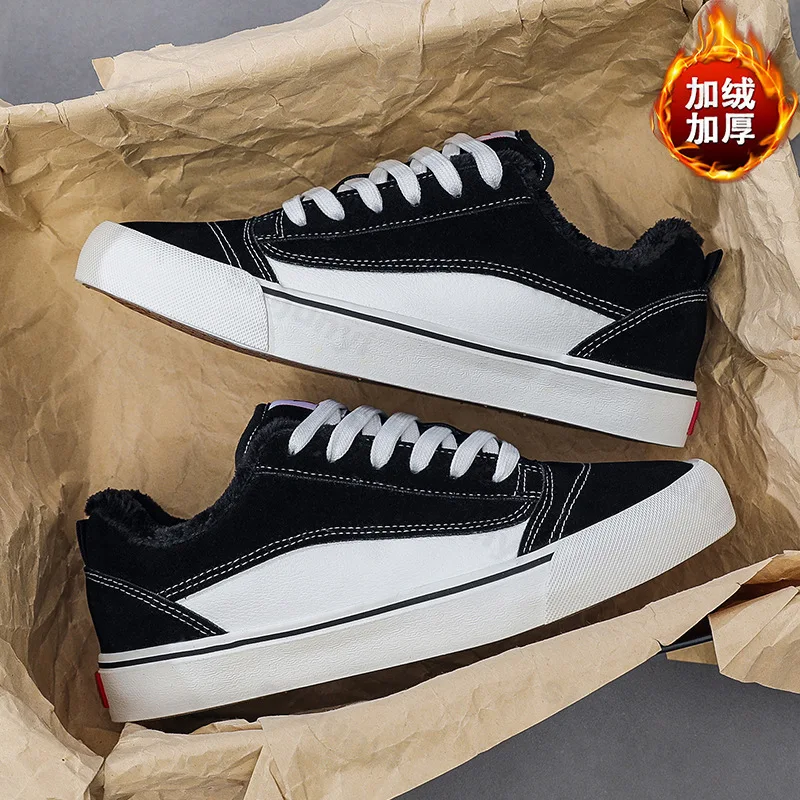 Мужская вулканизированная обувь, зима 2024, теплая плюшевая уличная модная повседневная обувь на платформе, противоскользящая спортивная обувь, Zapatos Hombres
Мужская вулканизированная обувь, зима 2024, теплая плюшевая уличная модная повседневная обувь на платформе, противоскользящая спортивная обувь, Zapatos Hombres