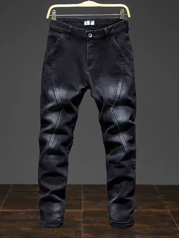 New 2025 Men's Black Casual Work Jeans Loose Fit Wear Resistant Cotton Stretch Denim mid Waist Straight Leg Trousers
New 2025 Men's Black Casual Work Jeans Loose Fit Wear Resistant Cotton Stretch Denim mid Waist Straight Leg Trousers