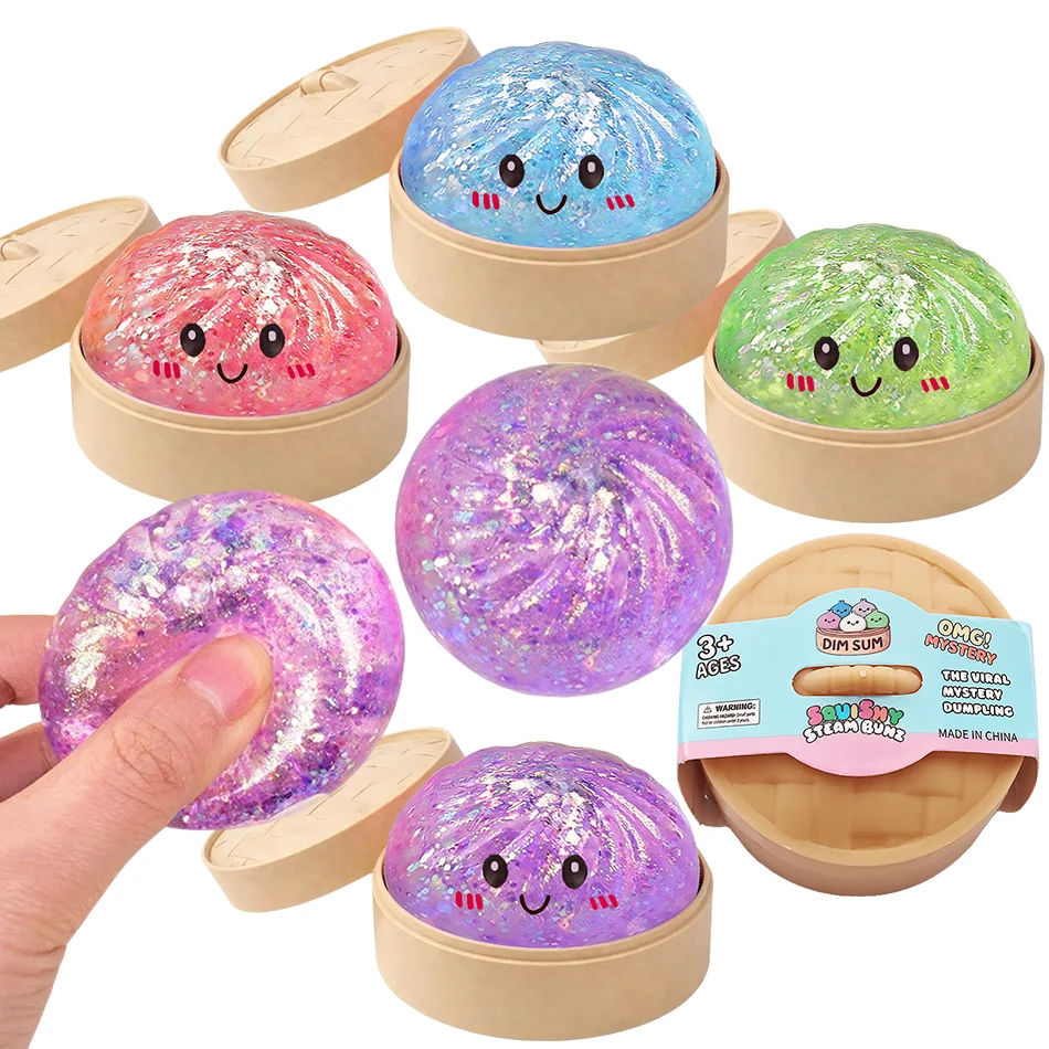 Glitter Dumpling Squishy with Box Mini Dumplings Sensory Squeeze Toy for Stress Relief Random Color Cute
Glitter Dumpling Squishy with Box Mini Dumplings Sensory Squeeze Toy for Stress Relief Random Color Cute