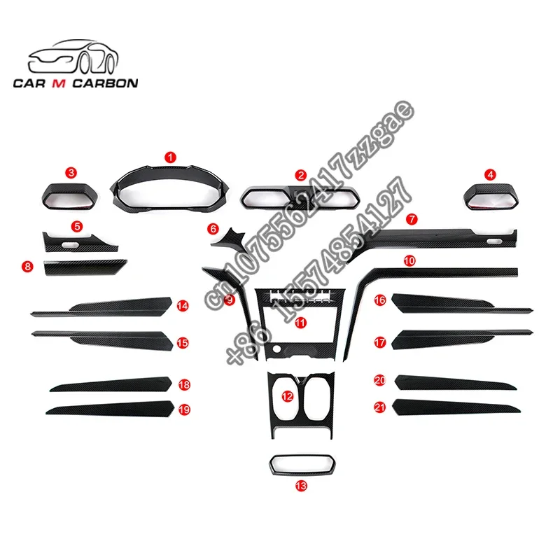 LAM Dry Carbon URUS Style interior accessories parts central plate For LAM interior decorative trims
LAM Dry Carbon URUS Style interior accessories parts central plate For LAM interior decorative trims