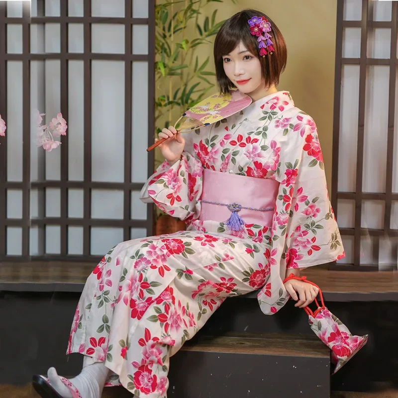 Women Japanese Traditional Kimono Floral Prints Yukata Robe Cosplay Costume Photography Long Dress
Women Japanese Traditional Kimono Floral Prints Yukata Robe Cosplay Costume Photography Long Dress