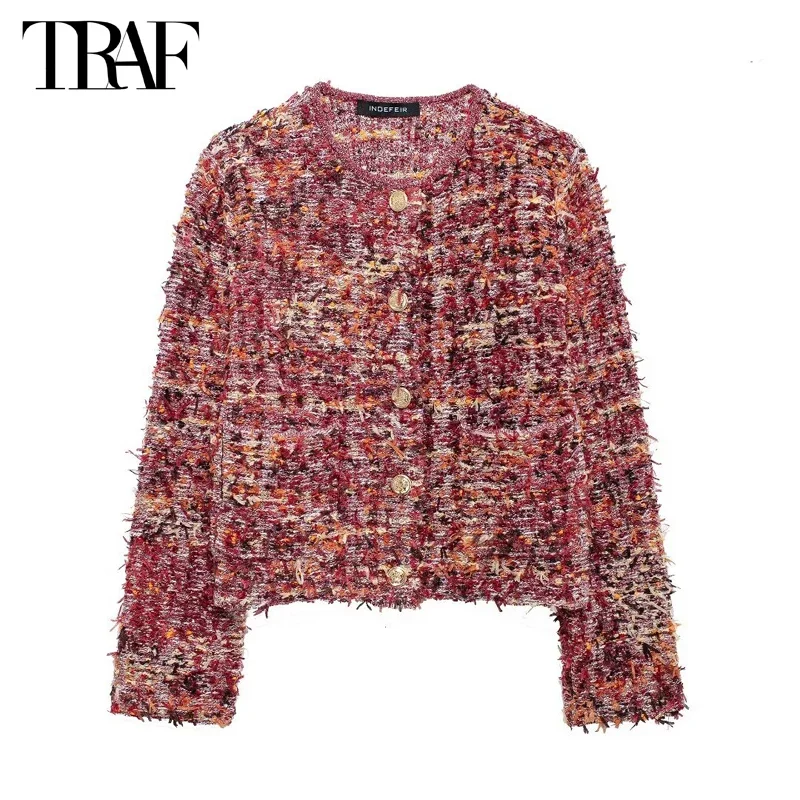 TRAF 2024 Knitted Cardigans for Woman Textured Cropped Jackets for Women Long Sleeve Button Cardigan Women Streetwear Knitwears
TRAF 2024 Knitted Cardigans for Woman Textured Cropped Jackets for Women Long Sleeve Button Cardigan Women Streetwear Knitwears