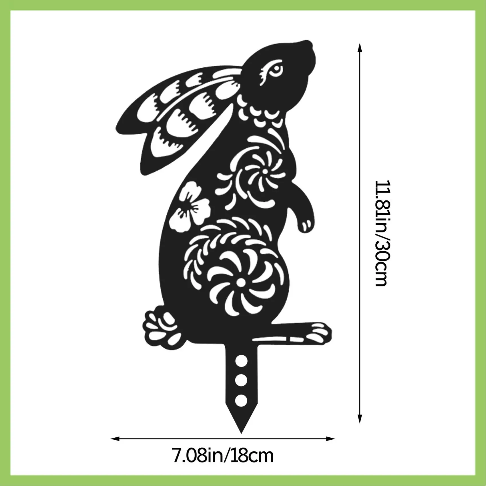 Silhouette Stake Black Garden Stake Floral Cutouts Bunny Yard Art Lawn Outdoor Patio Home Garden Decor
Silhouette Stake Black Garden Stake Floral Cutouts Bunny Yard Art Lawn Outdoor Patio Home Garden Decor