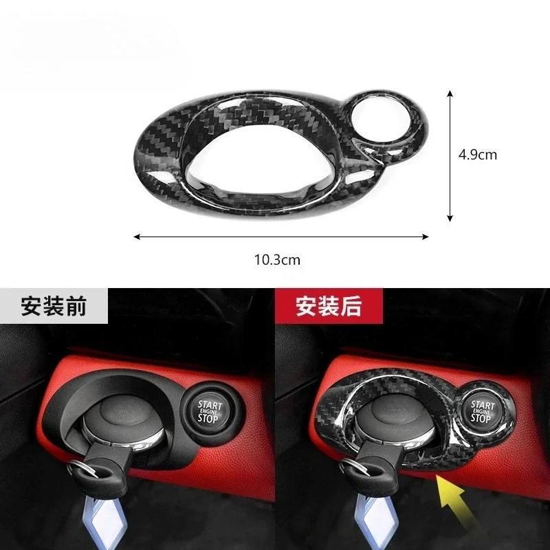 For Mini Cooper R55 R56 R57 R58 R59 R60 R61 Real Dry Carbon Fiber Key Ignition Bezel Dashboard Cupholder Cover trim Accessorie
For Mini Cooper R55 R56 R57 R58 R59 R60 R61 Real Dry Carbon Fiber Key Ignition Bezel Dashboard Cupholder Cover trim Accessorie