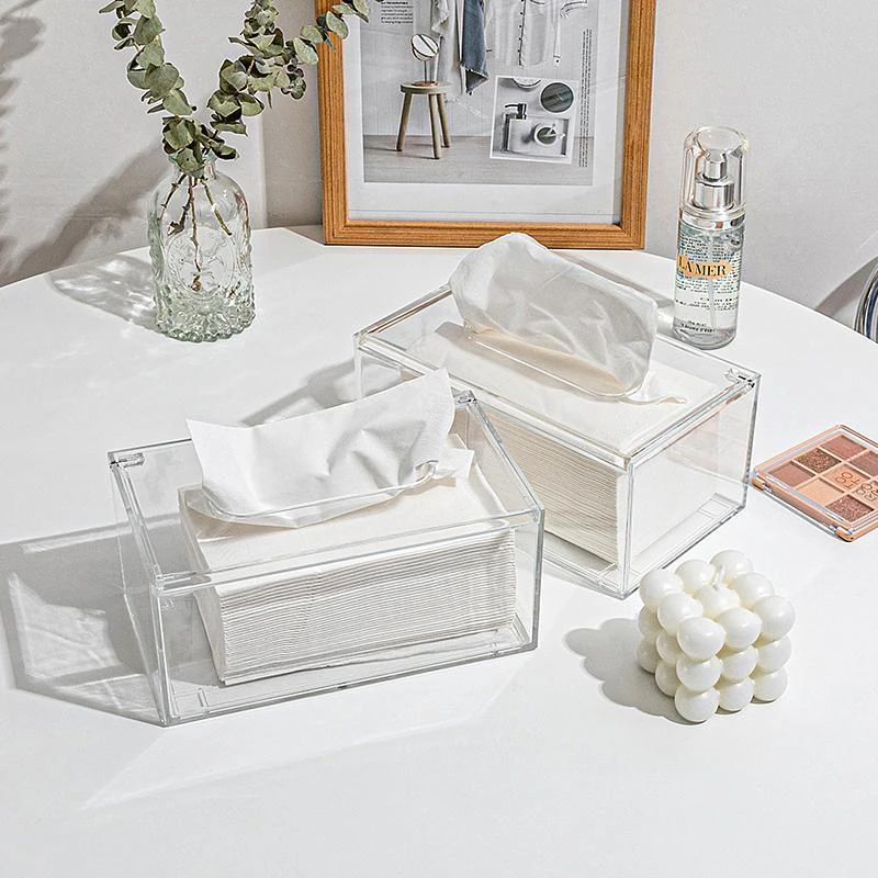 1PC Transparent Tissue Plastics Box Storage Multifunctional Desktop Paper Box Household Paper Box Bathroom Tissue Storage Box
1PC Transparent Tissue Plastics Box Storage Multifunctional Desktop Paper Box Household Paper Box Bathroom Tissue Storage Box