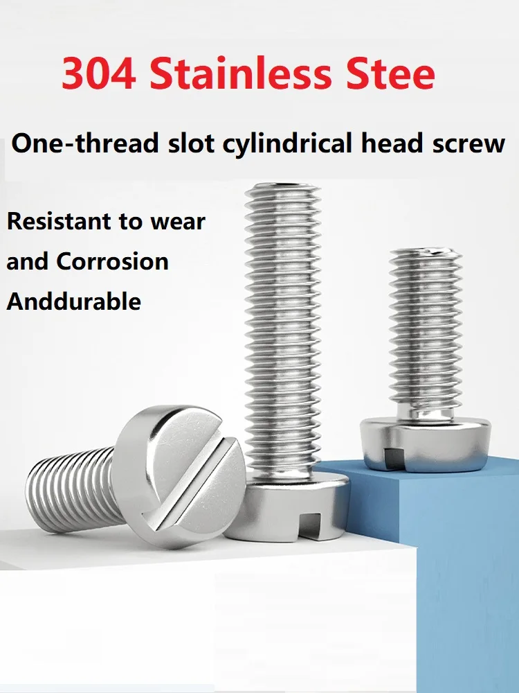 304 stainless steel slotted cylindrical head screw slotted screw round head screws M1.6-M4
304 stainless steel slotted cylindrical head screw slotted screw round head screws M1.6-M4