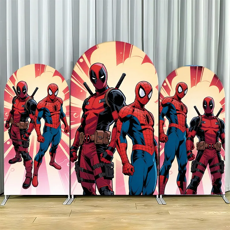 Arch Backdrop Cover Single Side Deadpool Spider Man Hero Comic Party Decoration Photo Booth Background Props Event Supplies
Arch Backdrop Cover Single Side Deadpool Spider Man Hero Comic Party Decoration Photo Booth Background Props Event Supplies