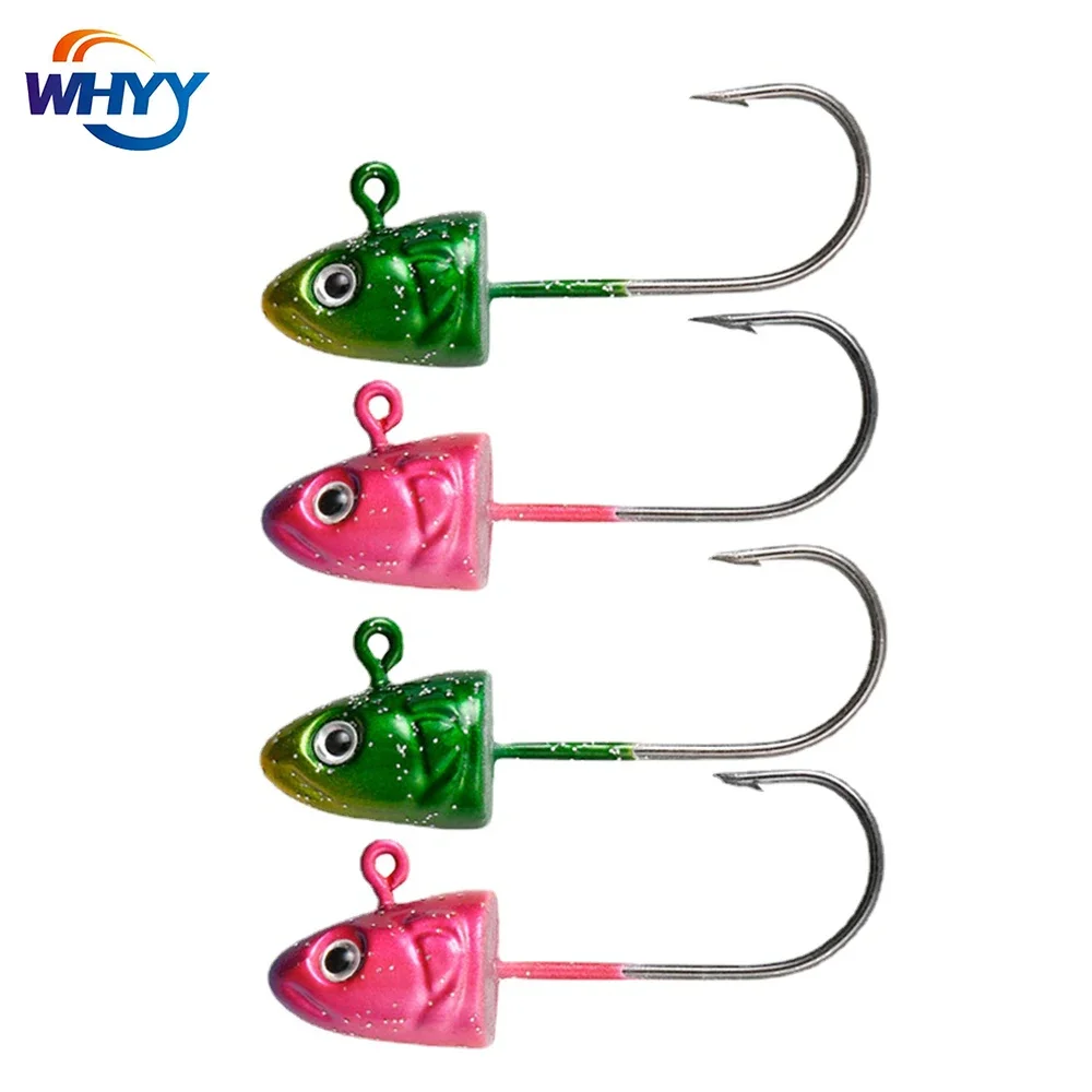 WHYY 5pcs Colorful Lead Head Fishing Hook with Barb 3.5g5g7g10g Jigging SiliconeAuxiliary Fishing Accessories
WHYY 5pcs Colorful Lead Head Fishing Hook with Barb 3.5g5g7g10g Jigging SiliconeAuxiliary Fishing Accessories