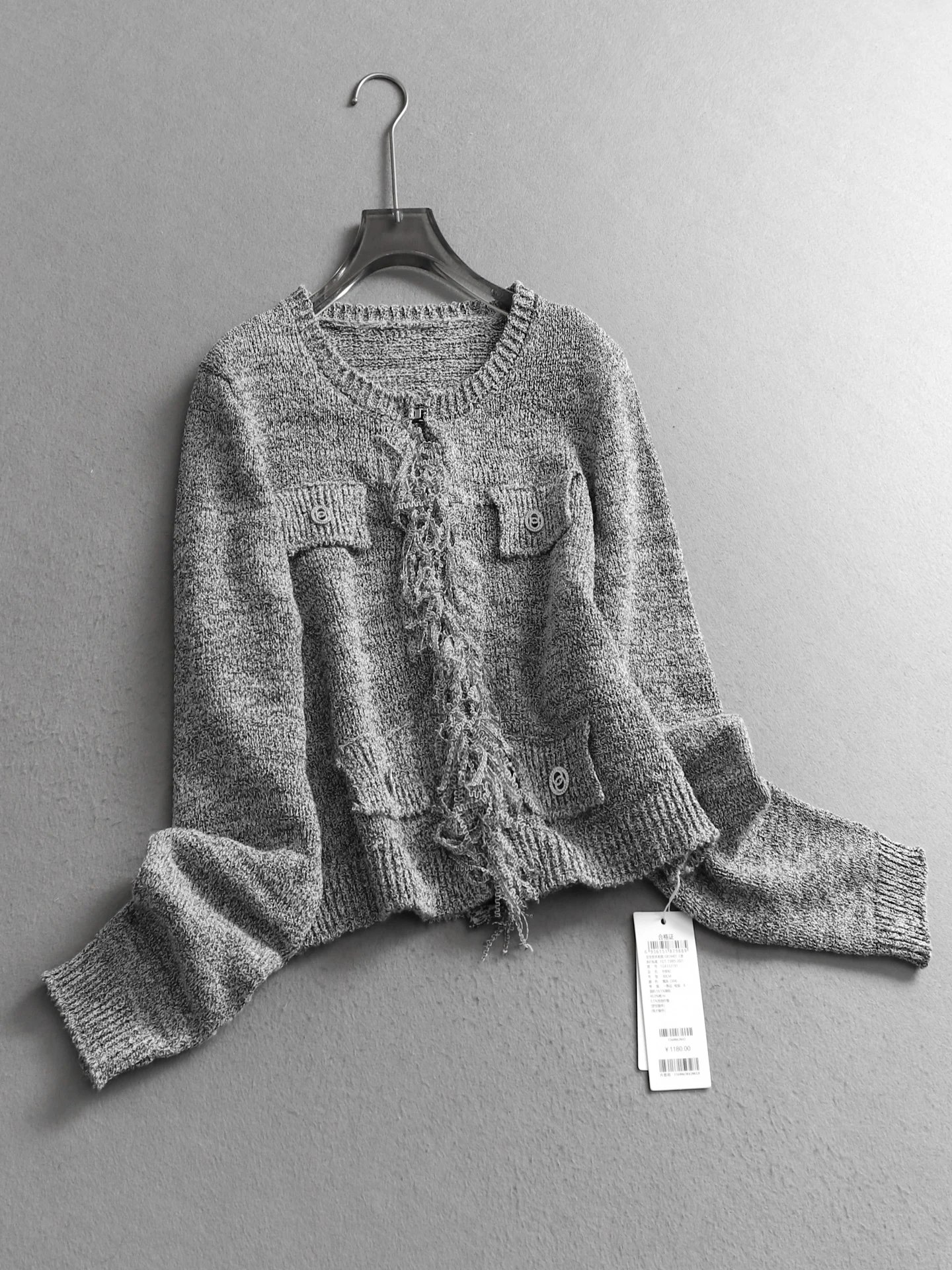 Ash Tassel Open Cardigan Outerwear Casual Long Sleeve round Neck Small Fragrance Style Knitted Sweater for Women Autumn New A...
Ash Tassel Open Cardigan Outerwear Casual Long Sleeve round Neck Small Fragrance Style Knitted Sweater for Women Autumn New A...