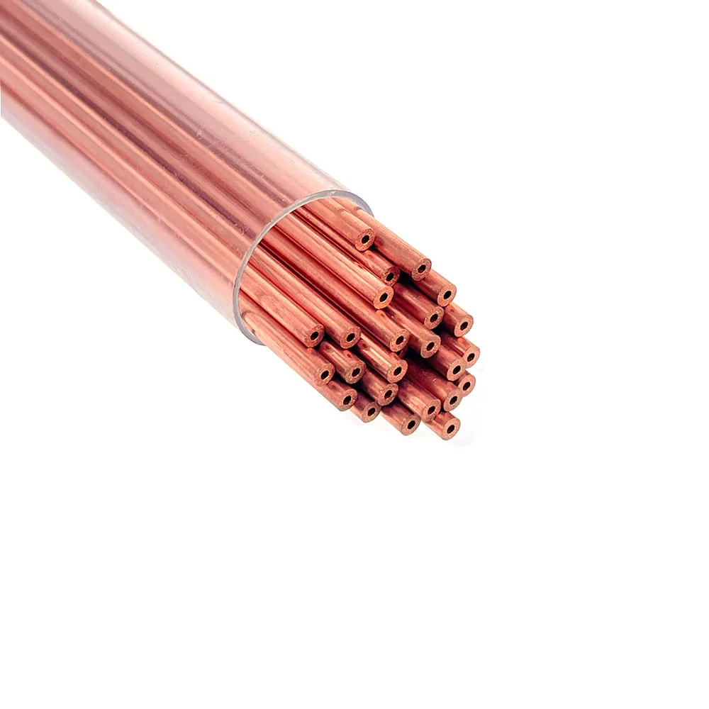 Ziyang Copper Electrode Tube Single Hole OD2.4*400mm Length ID0.7mm 25PCS for EDM Drilling Machine
Ziyang Copper Electrode Tube Single Hole OD2.4*400mm Length ID0.7mm 25PCS for EDM Drilling Machine