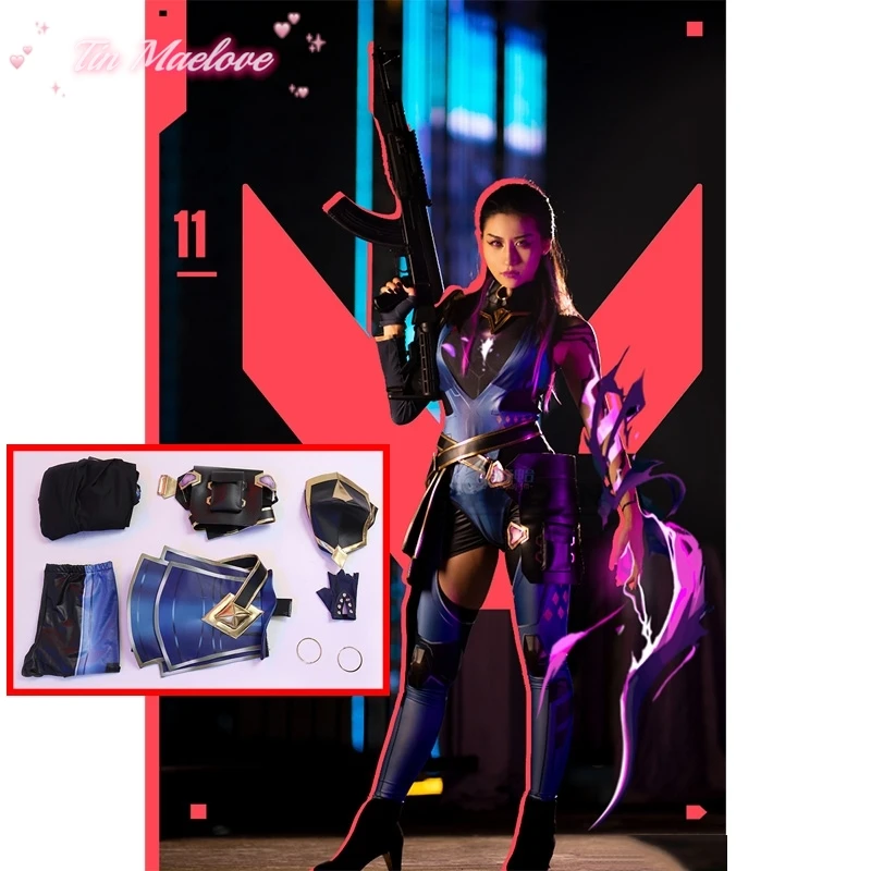 Игра Valorant cos Reyna, карнавальный костюм, аниме, игра Valorant, женский комбинезон, праздничная одежда на Хэллоуин для женщин, модная одежда для ролевых игр
Игра Valorant cos Reyna, карнавальный костюм, аниме, игра Valorant, женский комбинезон, праздничная одежда на Хэллоуин для женщин, модная одежда для ролевых игр