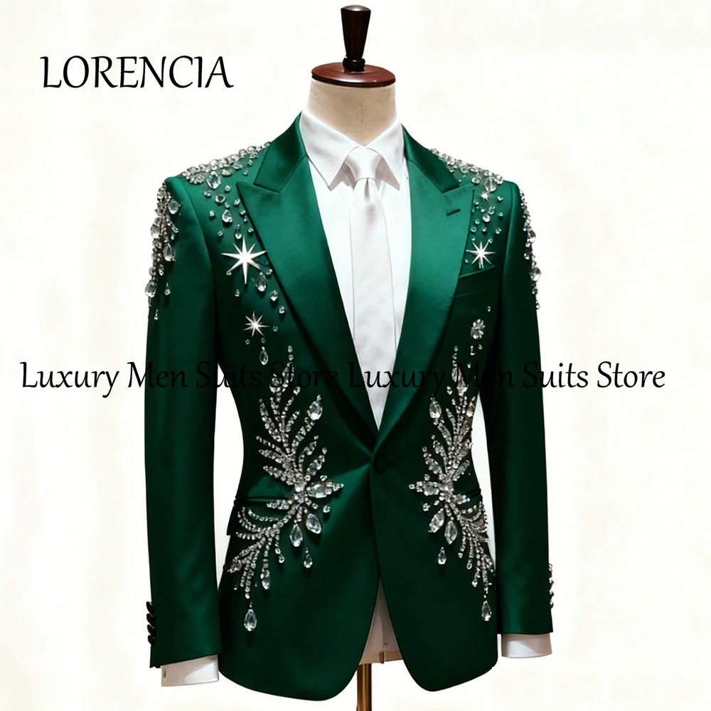 Элегантные мужские костюмы со стразами, комплект из 2 предметов, остроконечная этикетка, вечерняя вечеринка, мужской комплект смокингов, пиджак, брюки по индивидуальному заказу, trajes de novio
Элегантные мужские костюмы со стразами, комплект из 2 предметов, остроконечная этикетка, вечерняя вечеринка, мужской комплект смокингов, пиджак, брюки по индивидуальному заказу, trajes de novio