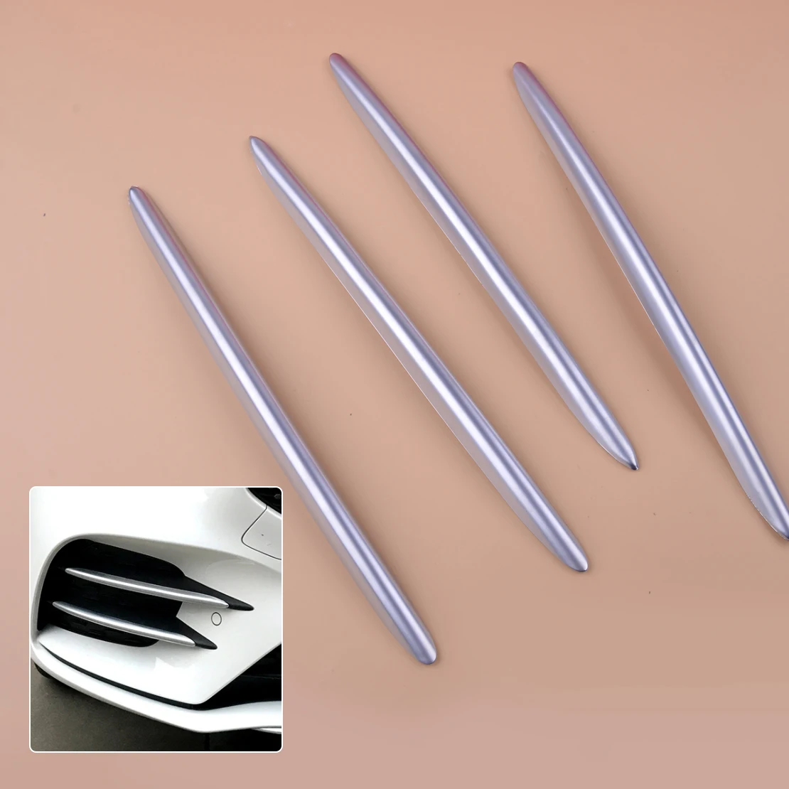 4Pcs Chrome ABS Car Front Fog Light Grille Mesh Cover Trim Fit for Mercedes-Benz A Class W177 2019
4Pcs Chrome ABS Car Front Fog Light Grille Mesh Cover Trim Fit for Mercedes-Benz A Class W177 2019