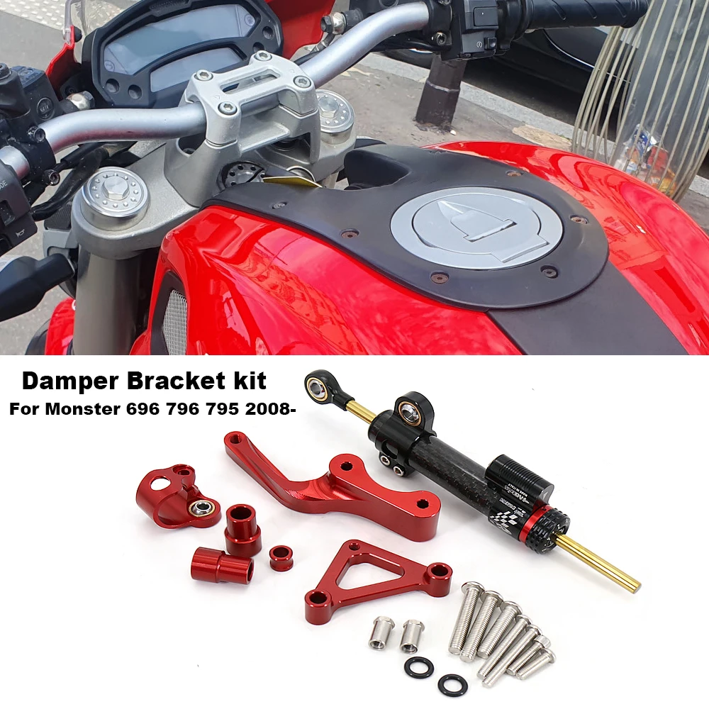  For Ducati Monster 696 796 795 2008- NEW Motorcycle Steering Stabilize Damper Mounting Bracket Kit
For Ducati Monster 696 796 795 2008- NEW Motorcycle Steering Stabilize Damper Mounting Bracket Kit