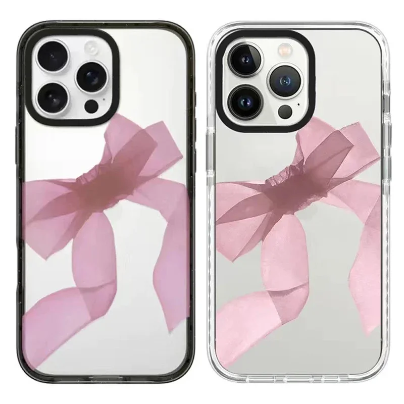 Pink Bowknot Acrylic Border iPhone 12 13 14 15 16 Pro Max Protective Case, Fits iPhone 16 Pro Max
Pink Bowknot Acrylic Border iPhone 12 13 14 15 16 Pro Max Protective Case, Fits iPhone 16 Pro Max