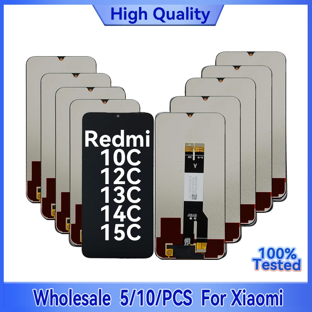 Wholesale 5/10 Pieces/Lot For Xiaomi Redmi 10C 12C 13C 14C 15C Lcd Display Screen With Touch Assembly
Wholesale 5/10 Pieces/Lot For Xiaomi Redmi 10C 12C 13C 14C 15C Lcd Display Screen With Touch Assembly
