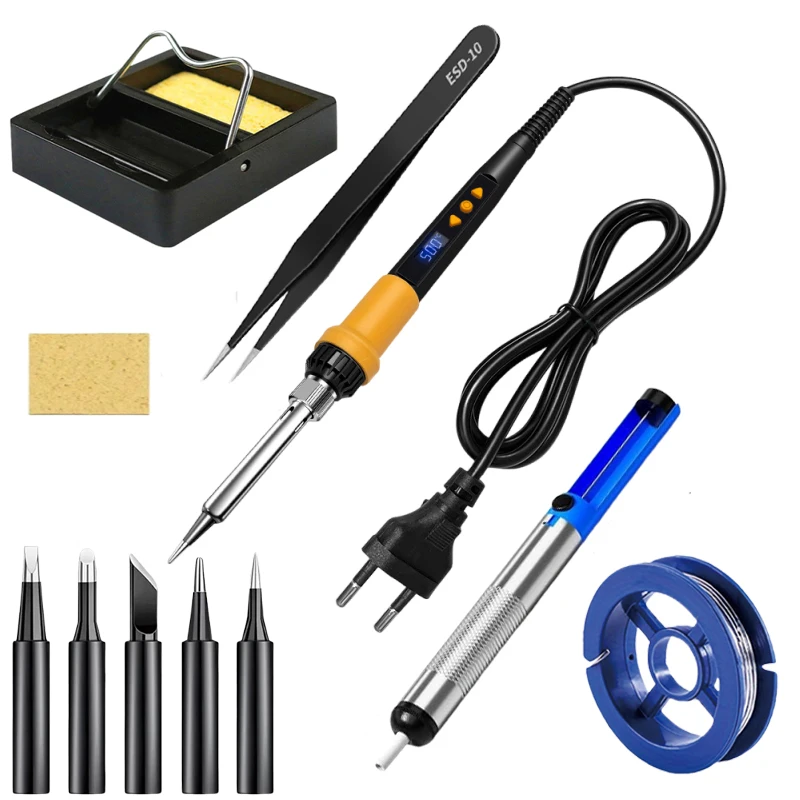 Набор инструментов для паяльника, 11 шт., с различными комбинациями расходных материалов для сварки, необходимый для пайки и обслуживания.
Набор инструментов для паяльника, 11 шт., с различными комбинациями расходных материалов для сварки, необходимый для пайки и обслуживания.