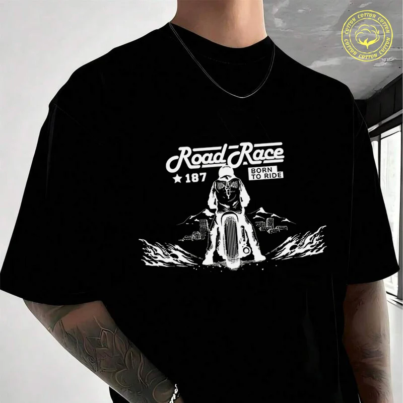 Road Race Motorcycle Men's Cotton T-Shirt Moto New Casual O-neck Short Sleeve Summer Streetwear Tees
Road Race Motorcycle Men's Cotton T-Shirt Moto New Casual O-neck Short Sleeve Summer Streetwear Tees