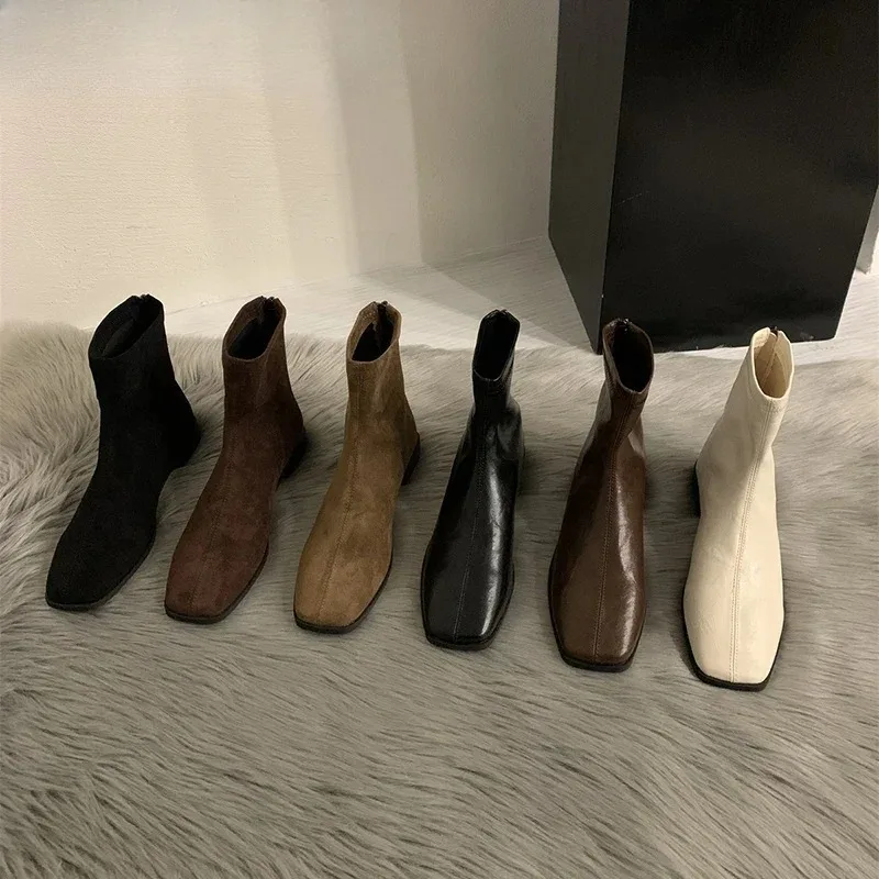 MEOD 2026 Spring Autumn Women Modern Ankle Boots Fashion Square Toe Short Booties Ladies Casual Low Heel Shoes
MEOD 2026 Spring Autumn Women Modern Ankle Boots Fashion Square Toe Short Booties Ladies Casual Low Heel Shoes