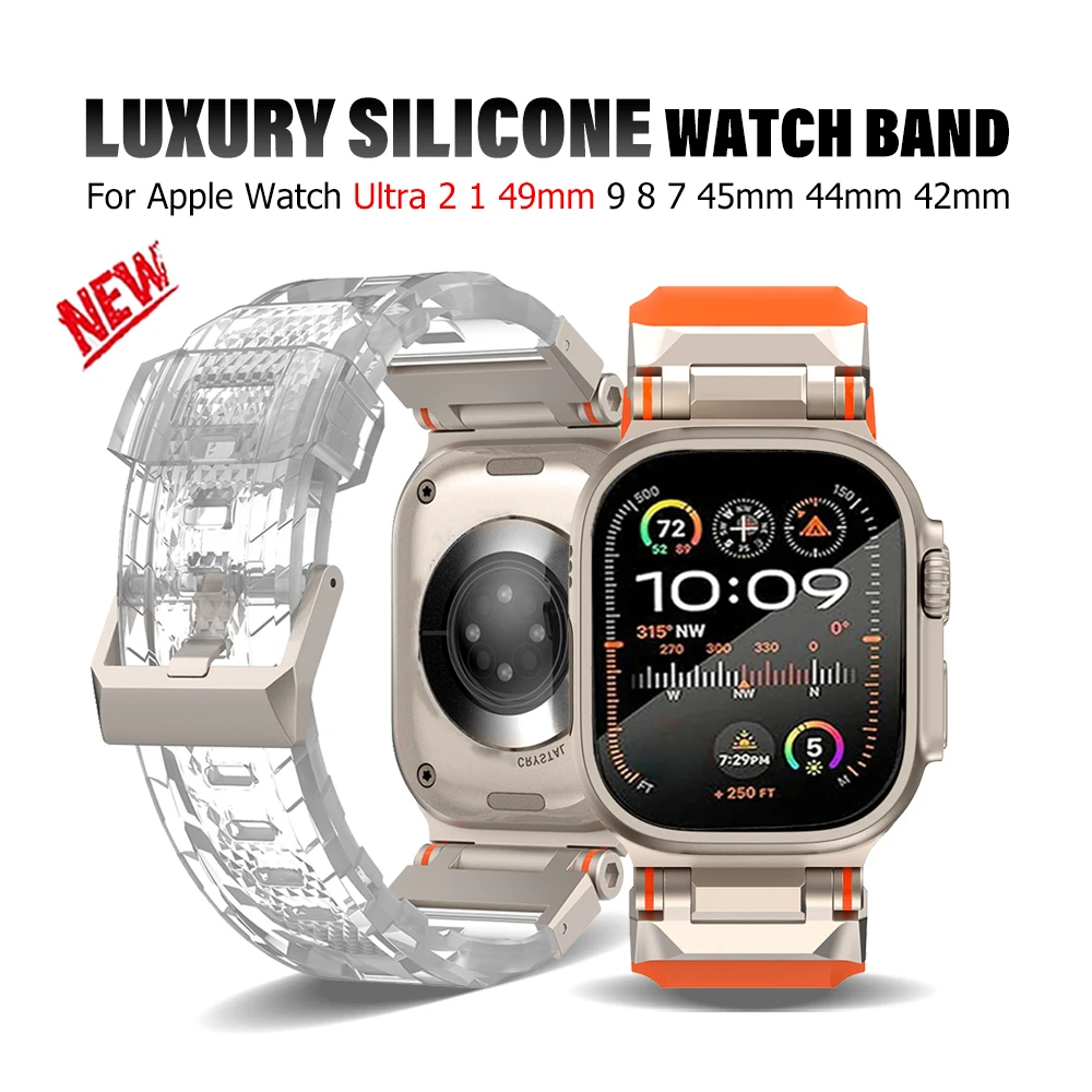 Мягкий силиконовый ремешок для Apple Watch Ultra2 9 8 7 49 мм 45 мм Спортивный браслет Correa для iWatch Series 6 5 4 se 44 мм 42 мм Мужской ремешок
Мягкий силиконовый ремешок для Apple Watch Ultra2 9 8 7 49 мм 45 мм Спортивный браслет Correa для iWatch Series 6 5 4 se 44 мм 42 мм Мужской ремешок