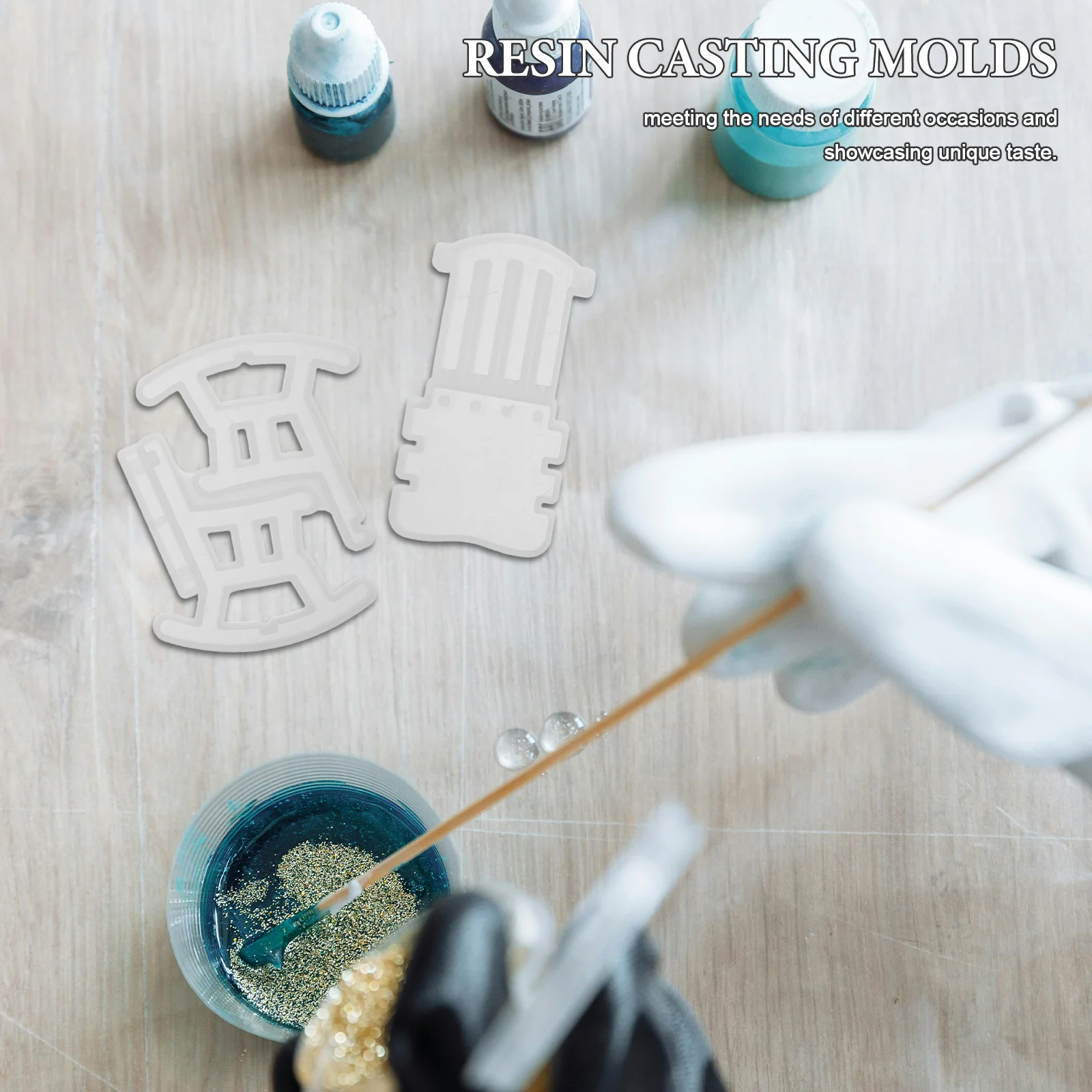 1Set Miniature Rocking Chair Mold for Epoxy Resin DIY European Style Furniture Craft Tiny House Decor Accessory Silicone Molding
1Set Miniature Rocking Chair Mold for Epoxy Resin DIY European Style Furniture Craft Tiny House Decor Accessory Silicone Molding