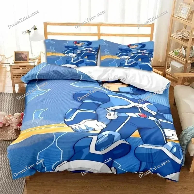 Game Cartoon Rockman Megaman Bedding Set Luxury Duvet Cover Bedroom Single Double King Size Duvet Cover and Pillowcase Boys Gift
Game Cartoon Rockman Megaman Bedding Set Luxury Duvet Cover Bedroom Single Double King Size Duvet Cover and Pillowcase Boys Gift