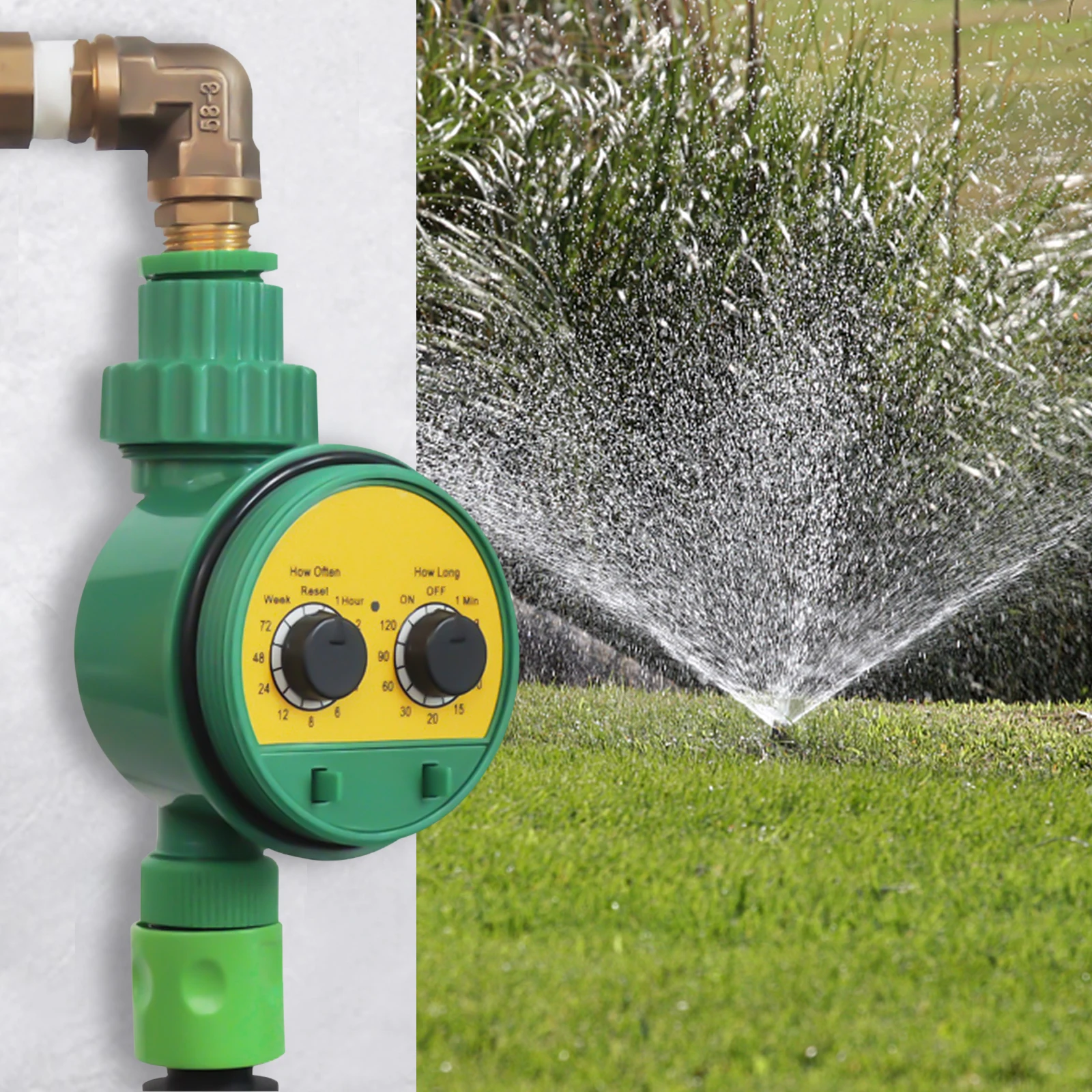 Garden Water Timer, Irrigation Timer, 1-120 Min Watering Duration, IPX4 Waterproof Auto Timer for Hose, Outdoor Lawn Drip System
Garden Water Timer, Irrigation Timer, 1-120 Min Watering Duration, IPX4 Waterproof Auto Timer for Hose, Outdoor Lawn Drip System