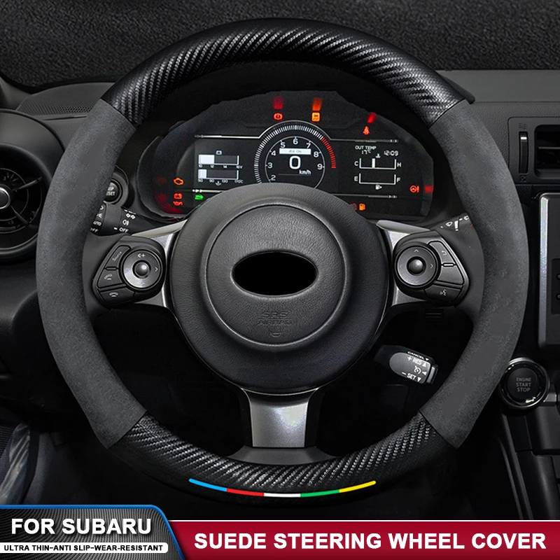 For Subaru STI WRX XV Forester SH SJ BRZ Ascent Outback Impreza Legacy Tribeca Anti-Slip Suede Carbon Fiber Steering Wheel Cover
For Subaru STI WRX XV Forester SH SJ BRZ Ascent Outback Impreza Legacy Tribeca Anti-Slip Suede Carbon Fiber Steering Wheel Cover