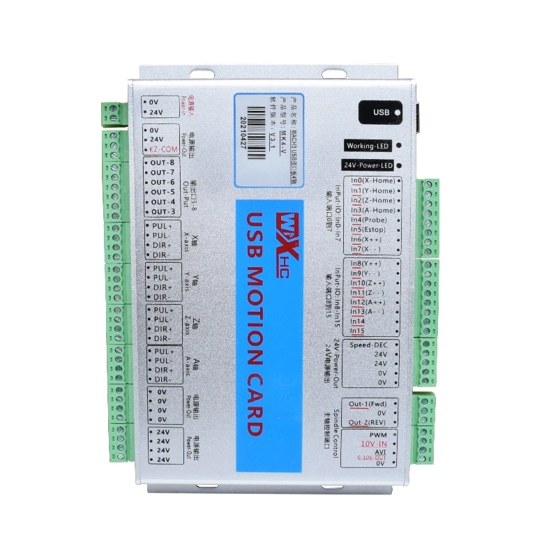 3 4 6 Axis Cnc Router Mach3 USB Port Controller Cnc Engraving Machine Controller Woodworking MK3-IV MK4-IV
3 4 6 Axis Cnc Router Mach3 USB Port Controller Cnc Engraving Machine Controller Woodworking MK3-IV MK4-IV