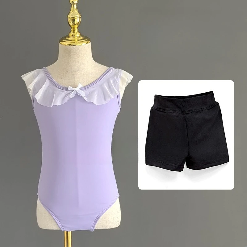 Ballet Dance Leotard Lace Ruffle Tank 2Pcs Set Shorts Dancewear for Training Stage Wear Soft Breathable Summer Practice Costume
Ballet Dance Leotard Lace Ruffle Tank 2Pcs Set Shorts Dancewear for Training Stage Wear Soft Breathable Summer Practice Costume