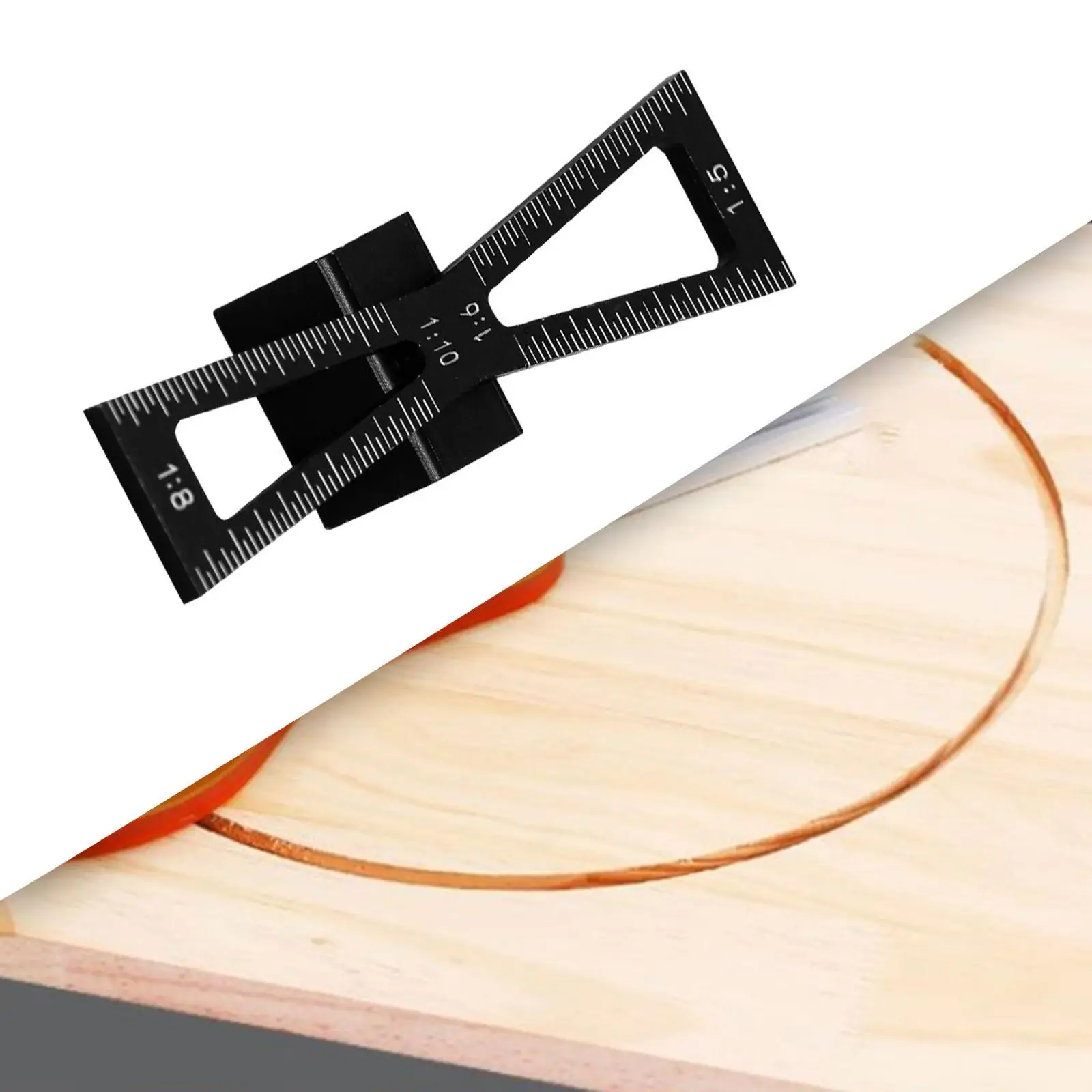 Dovetail Marker Wood Dovetail Tool Aluminum Alloy Scribing Multifunctional Ruler for DIY Wooden Joints Cork Hardwood Crafts 
Dovetail Marker Wood Dovetail Tool Aluminum Alloy Scribing Multifunctional Ruler for DIY Wooden Joints Cork Hardwood Crafts