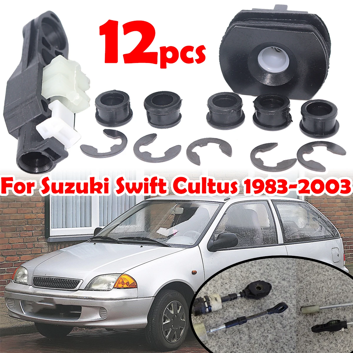 12pcs Gear shift cable linkage Lever End Connector Adapter Selector Grommet Sleeve For Suzuki Swift Cultus 1983 -2001 2002 2003
12pcs Gear shift cable linkage Lever End Connector Adapter Selector Grommet Sleeve For Suzuki Swift Cultus 1983 -2001 2002 2003