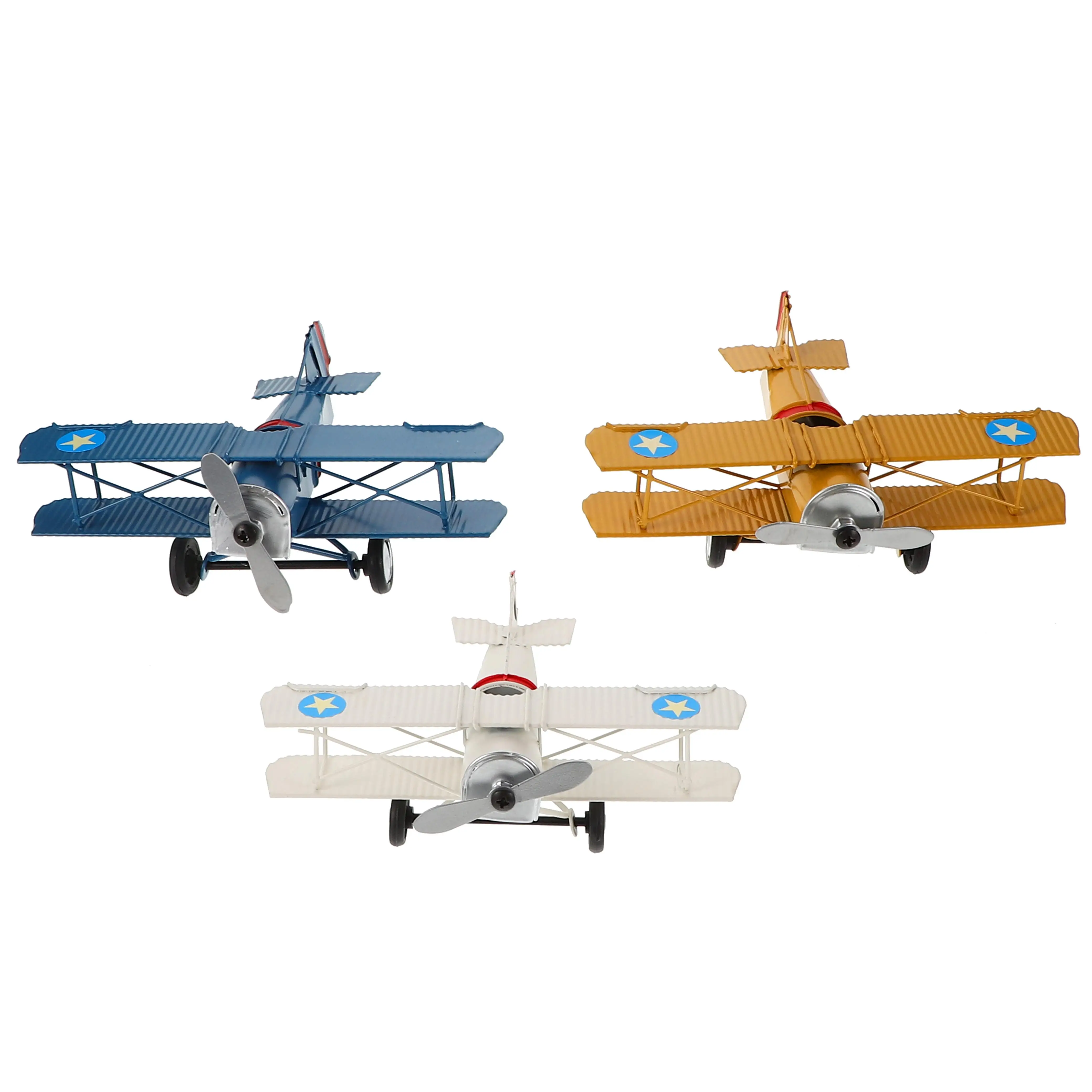 3 Pcs Vintage Airplane Model nament Retro Metal Plane Decor Biplane Miniature Desk Toy White Yellow High Grade Material
3 Pcs Vintage Airplane Model nament Retro Metal Plane Decor Biplane Miniature Desk Toy White Yellow High Grade Material