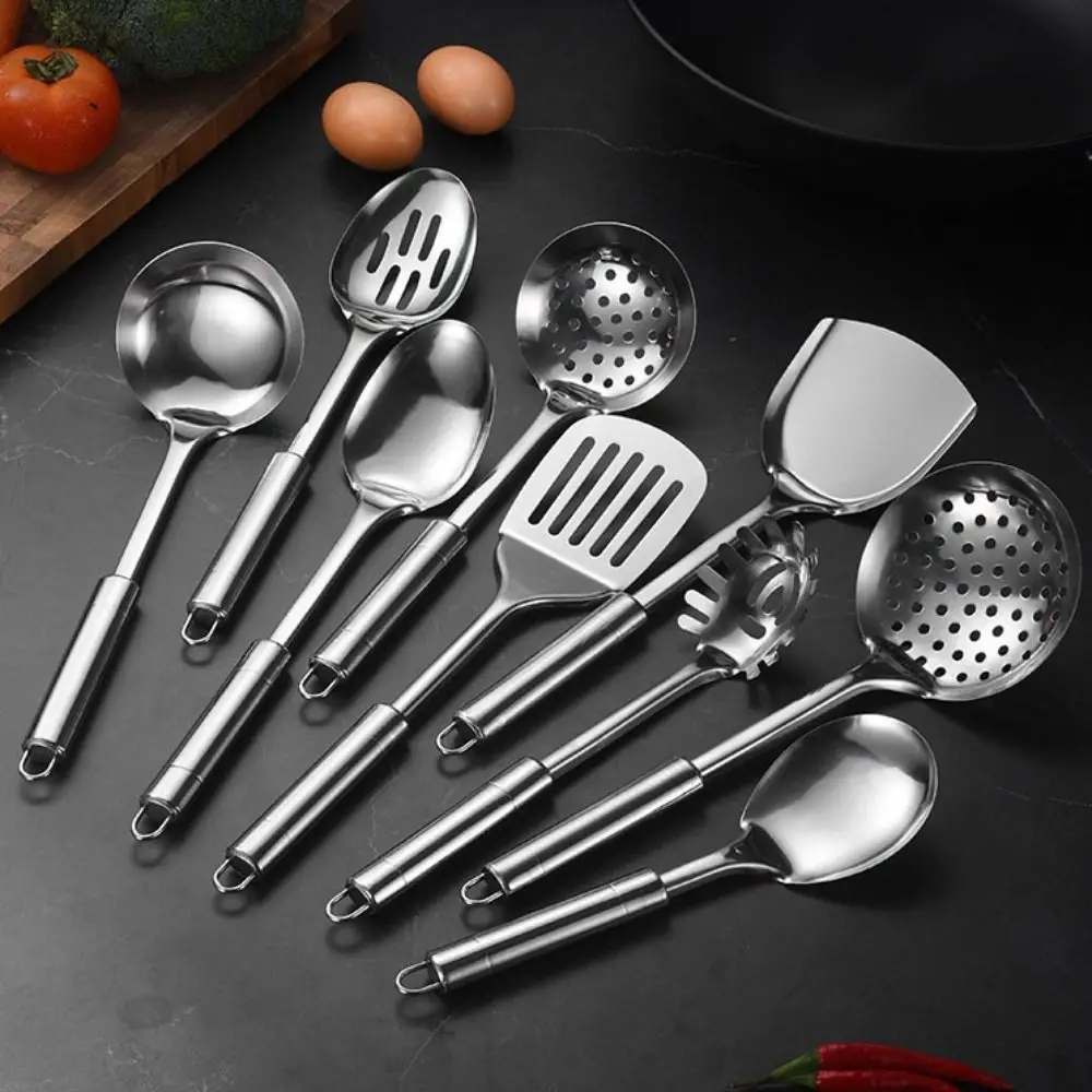 9Pcs Stainless Steel Kitchen Cooking Utensils Set Long Handle Durable Cooking Spatula Set Rust-proof Shovel Set Pasta
9Pcs Stainless Steel Kitchen Cooking Utensils Set Long Handle Durable Cooking Spatula Set Rust-proof Shovel Set Pasta