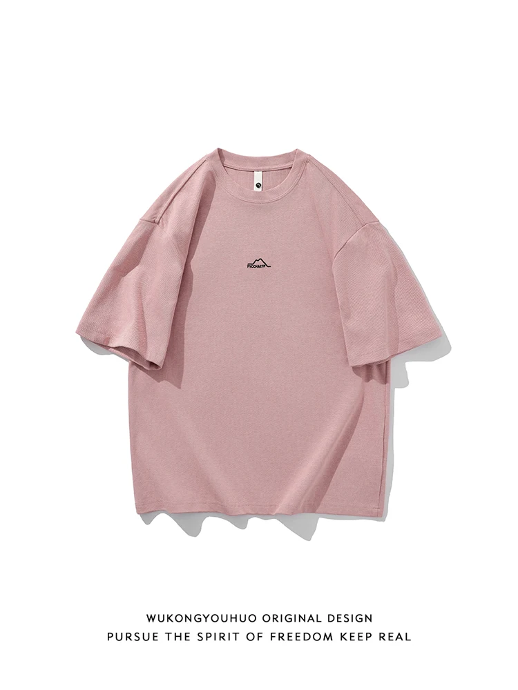 Pure Cotton Embroidered Loose Casual Short Sleeve T-Shirt Unisex Summer Breathable Comfortable Youth Fashion round Neck Top
Pure Cotton Embroidered Loose Casual Short Sleeve T-Shirt Unisex Summer Breathable Comfortable Youth Fashion round Neck Top