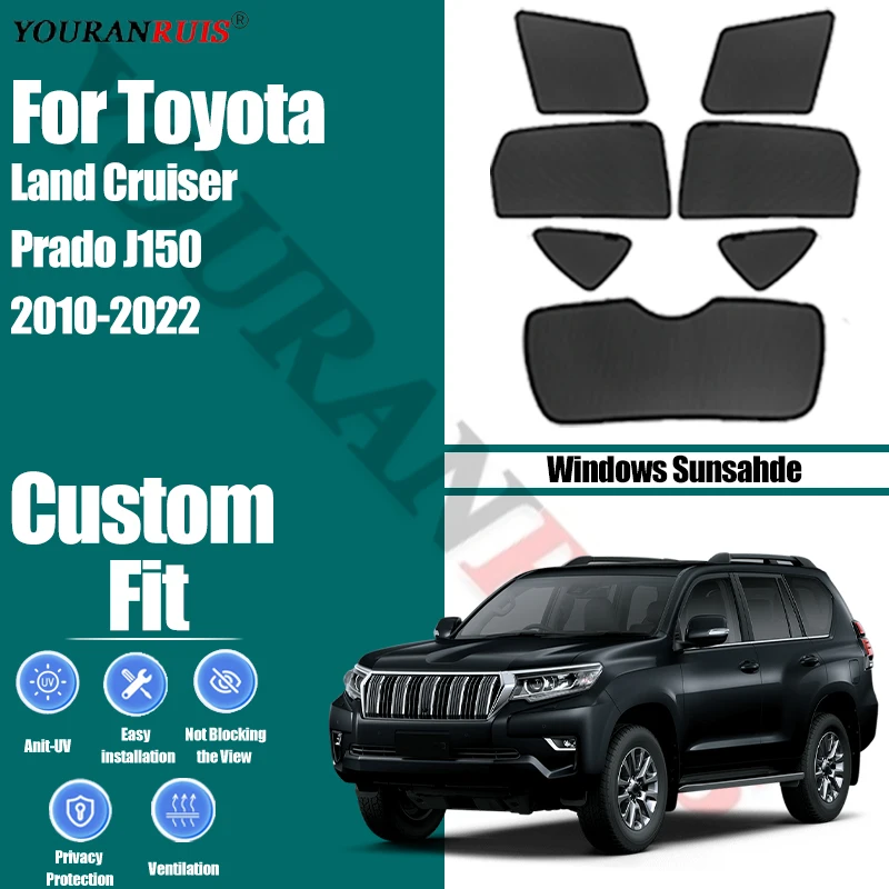 For Toyota Land Cruiser Prado J150 2010-2022 Car Side Windows Sunshade Curtains Mesh Heat Insulation Protect Privacy Accessories
For Toyota Land Cruiser Prado J150 2010-2022 Car Side Windows Sunshade Curtains Mesh Heat Insulation Protect Privacy Accessories