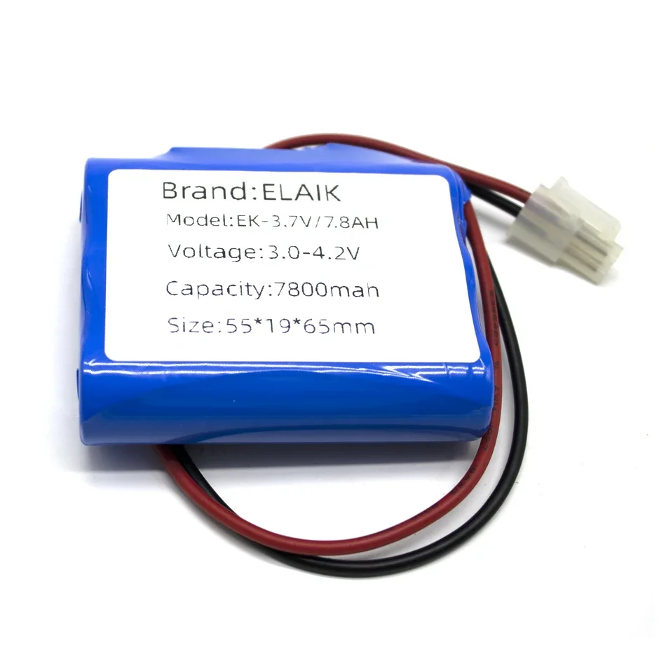 ELAIK 3.7V4.2V7.8A литиевая аккумуляторная батарея для монитора камеры видеонаблюдения, светодиодная подсветка, резервное питание
ELAIK 3.7V4.2V7.8A литиевая аккумуляторная батарея для монитора камеры видеонаблюдения, светодиодная подсветка, резервное питание