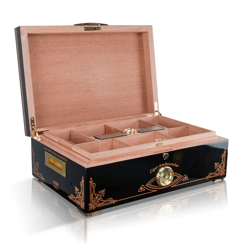 Cedar Wood Cuban Cigar Moisturizer Professional Constant Moisturizing Piano Paint Double Layer
Cedar Wood Cuban Cigar Moisturizer Professional Constant Moisturizing Piano Paint Double Layer
