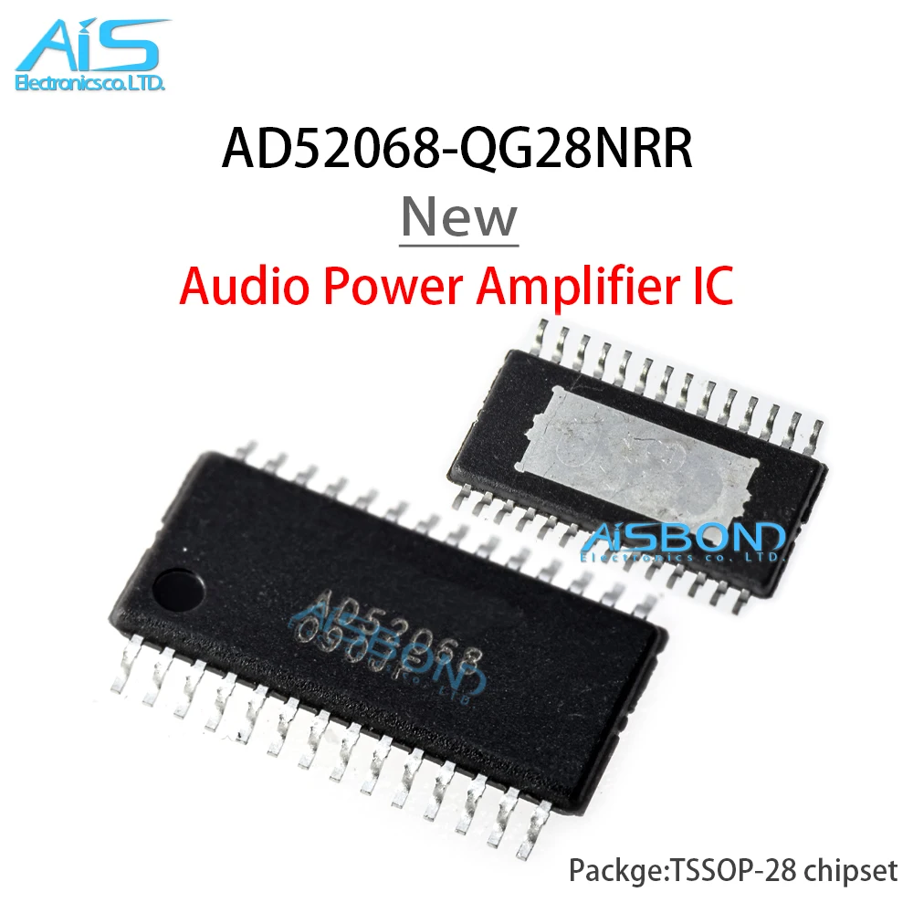 5Pcs/Lot New AD52068-QG28NRR AD52068 Audio power amplifier IC TSSOP-28
5Pcs/Lot New AD52068-QG28NRR AD52068 Audio power amplifier IC TSSOP-28