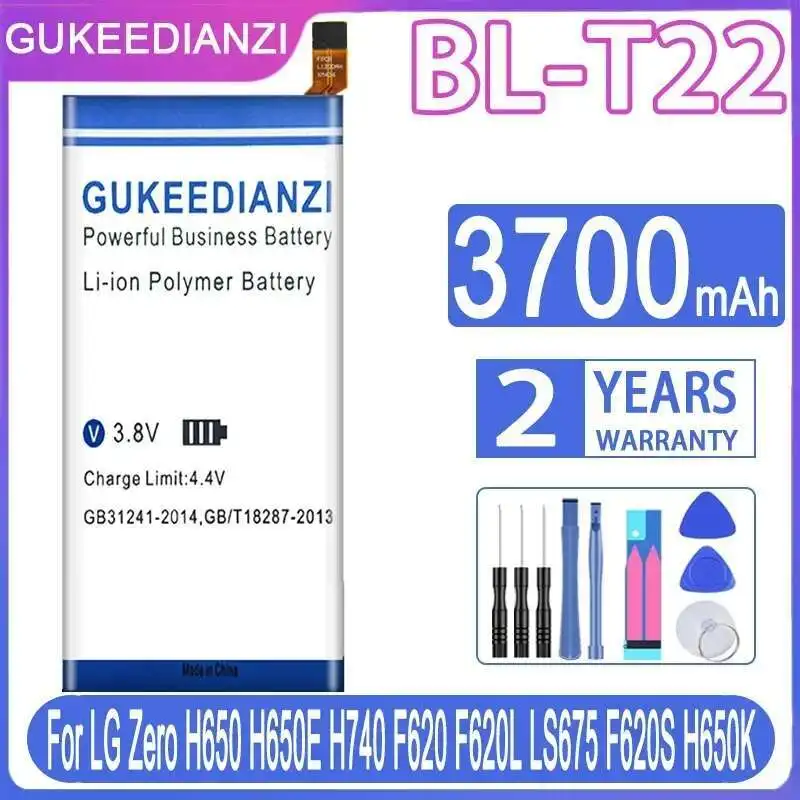 BL-T22 Легкий аккумулятор для мобильного телефона 3700 мАч для LG Zero H650 H650E H740 F620 F620L LS675 F620S H650K
BL-T22 Легкий аккумулятор для мобильного телефона 3700 мАч для LG Zero H650 H650E H740 F620 F620L LS675 F620S H650K