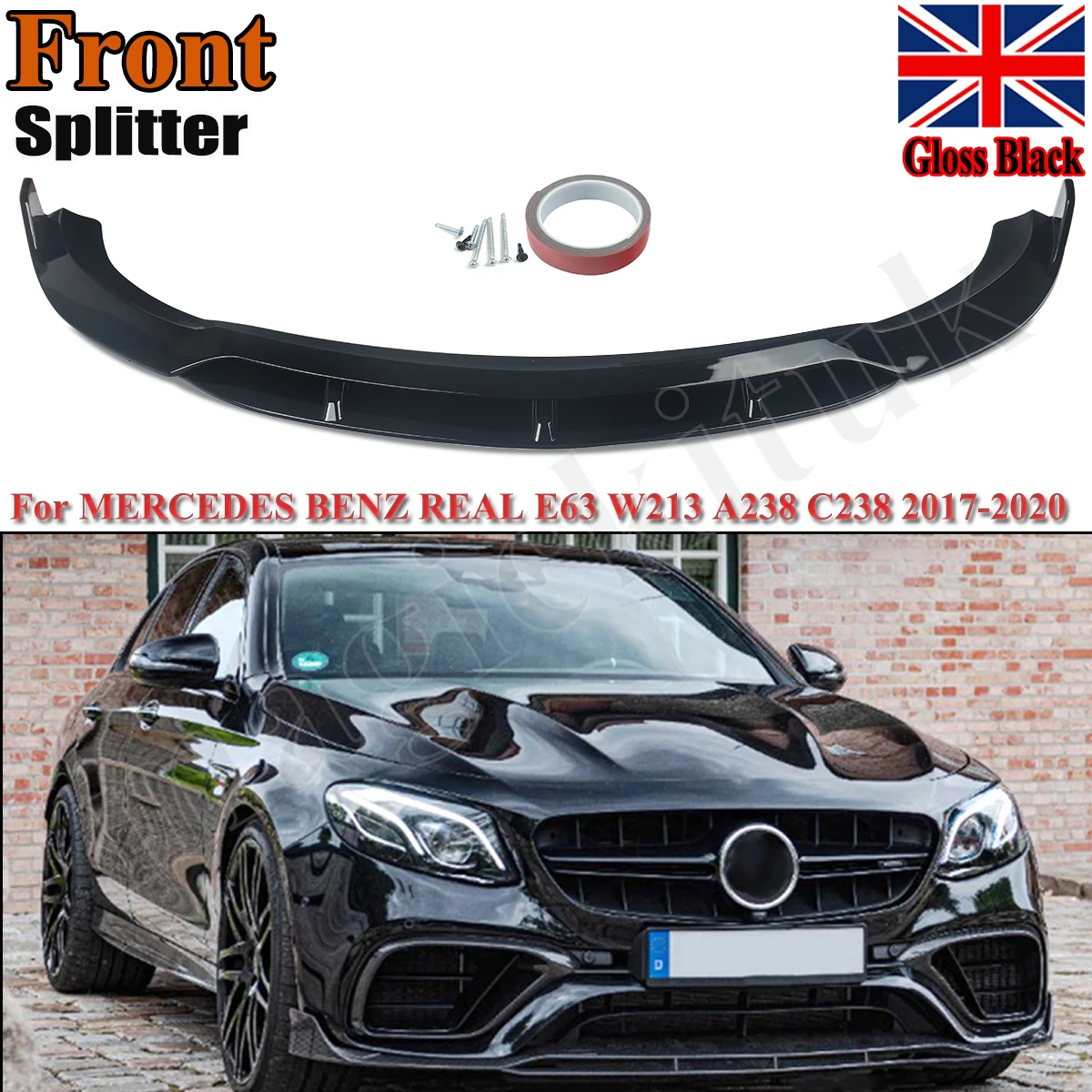 For 2016-2020 Mercedes E Class W213 AMG E63 Sport Glossy Black Front Splitter Lip Front Bumper Spoiler Lip Magickit
For 2016-2020 Mercedes E Class W213 AMG E63 Sport Glossy Black Front Splitter Lip Front Bumper Spoiler Lip Magickit