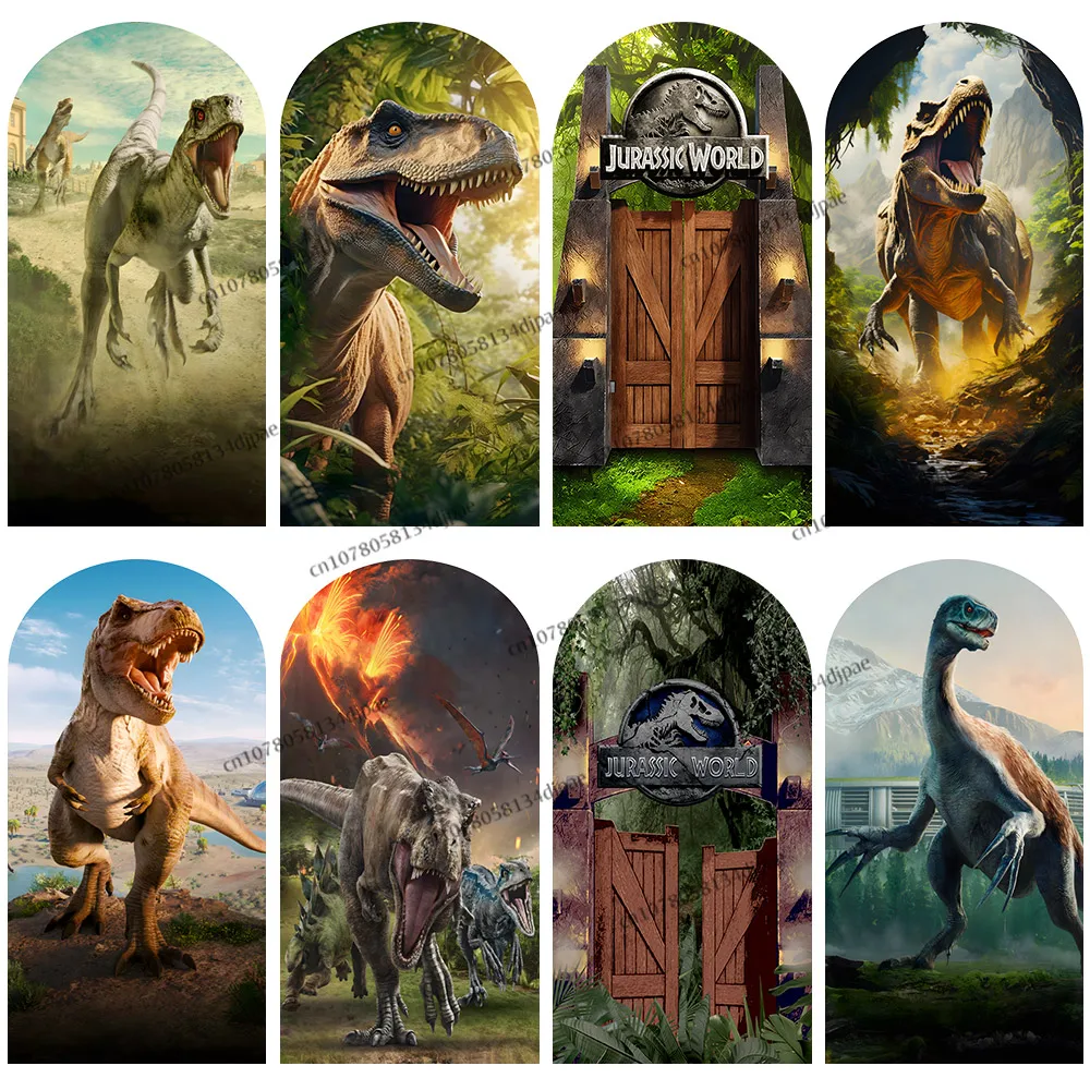 Jurassic World Dinosaur Backdrop Arch Cover Decoration Boy Birthday Party Background Double sided Tropical Forest Door Banner
Jurassic World Dinosaur Backdrop Arch Cover Decoration Boy Birthday Party Background Double sided Tropical Forest Door Banner