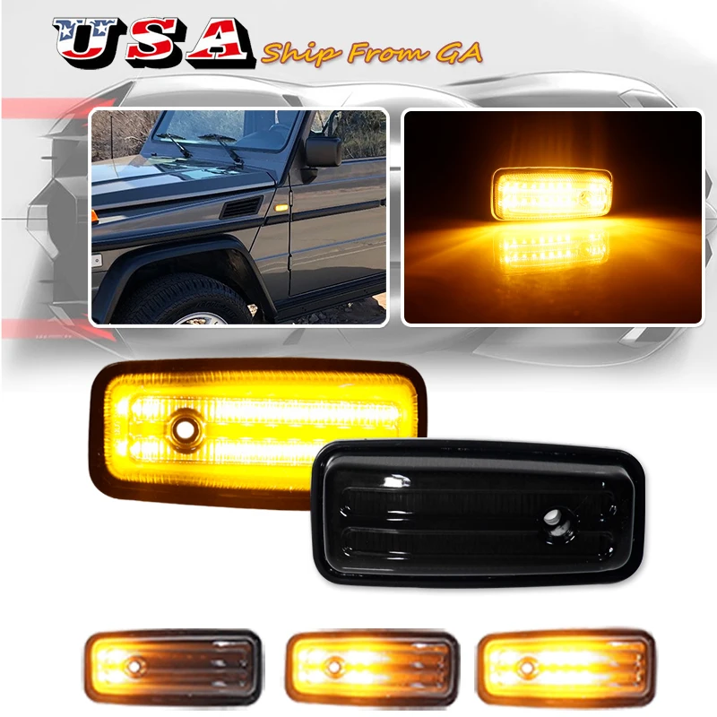 Sequential Lamp Blinker Side Marker Light For Mercedes Benz G-Class W460 W463 W461 G500 G550 G55 G63 G65 Turn Signal Lights
Sequential Lamp Blinker Side Marker Light For Mercedes Benz G-Class W460 W463 W461 G500 G550 G55 G63 G65 Turn Signal Lights