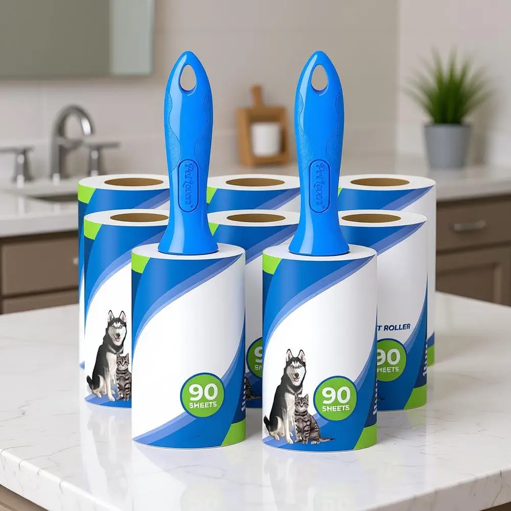 Ролики для удаления ворса и сменные листы - 990 листов, средство для удаления ворса и шерсти животных, 9 упаковок сменных блоков
Ролики для удаления ворса и сменные листы - 990 листов, средство для удаления ворса и шерсти животных, 9 упаковок сменных блоков