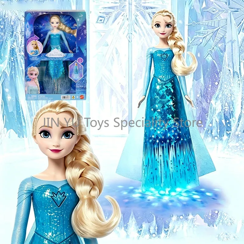 Original Disney Frozen Singing Princess Elsa Doll Light-Up Musical Golden Hair Blue Long Dress Glowing Skirt Fashion Toys Gifts
Original Disney Frozen Singing Princess Elsa Doll Light-Up Musical Golden Hair Blue Long Dress Glowing Skirt Fashion Toys Gifts